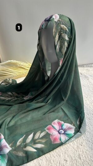 Floral Chiffon Hijab