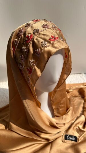 Gul-e-Zar - Luxury Bridal Handwork Hijab