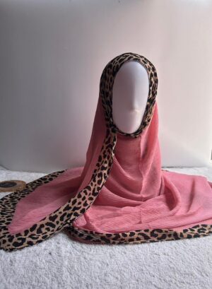 Leopard Border Crush Cotton