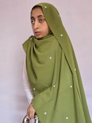 Noor-E-Moti Handwork Hijab