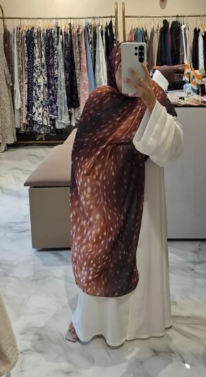 Bambi Chiffon Deer Print Hijab
