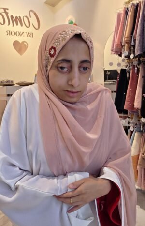 Nafasat Zari Handwork Hijab