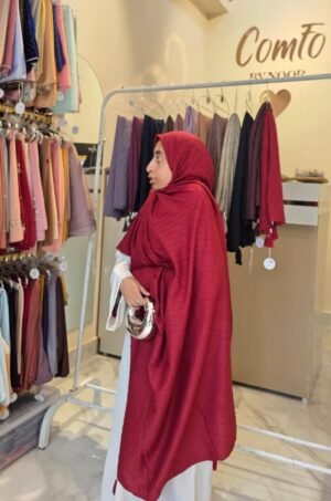 Crush Pleated Cotton Hijab