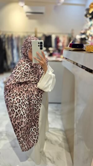 Leopard Foil Hijab